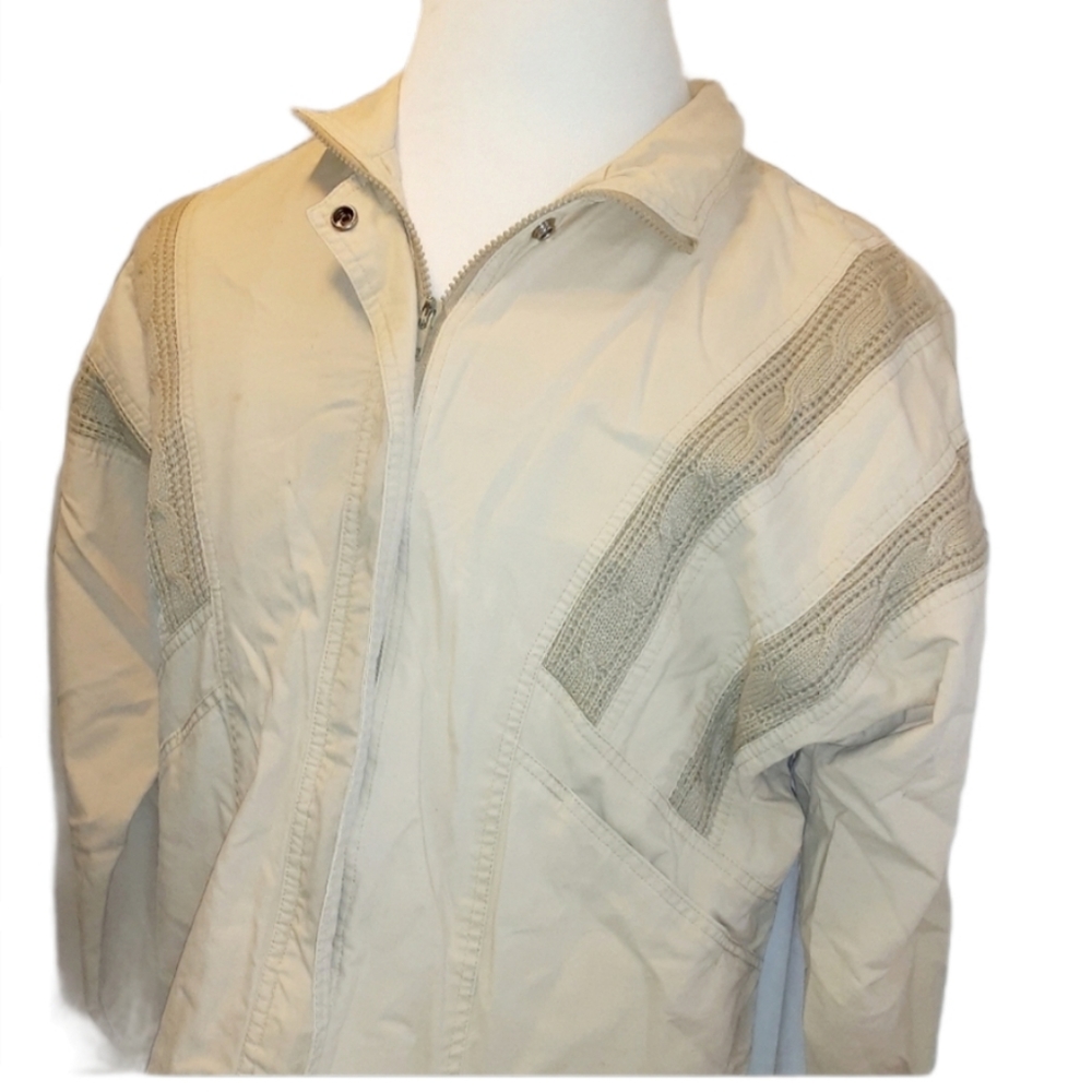 Vintage Fleet street Bomber Jacket 12 Khaki Taiwan Men knit all seasons …